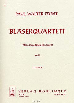 Paul Walter Fürst: Bläserquartett op. 40