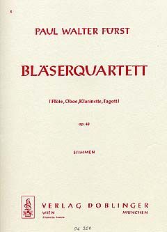 Paul Walter Fürst: Bläserquartett op. 40