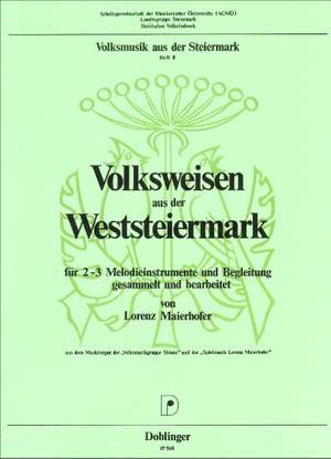 Volksmusik Aus Der Steiermark Heft 8