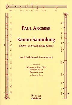 Paul Angerer: Kanon-Sammlung