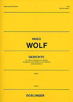 Wolf: Gedichte von Johann Wolfgang von Goethe Heft 1