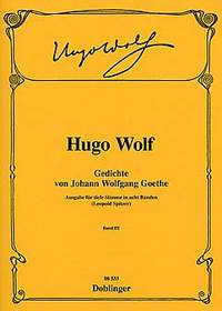 Wolf: Gedichte von Johann Wolfgang von Goethe Heft 3