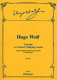 Wolf: Gedichte von Johann Wolfgang von Goethe Heft 7