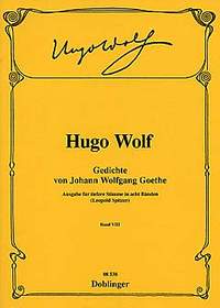 Wolf: Gedichte von Johann Wolfgang von Goethe Heft 8