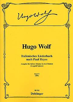 Wolf: Italienisches Liederbuch Band 2