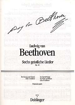 Ludwig van Beethoven: 6 Geistliche Lieder, Op. 48