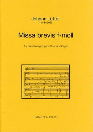 Luetter, J: Missa brevis in F Minor
