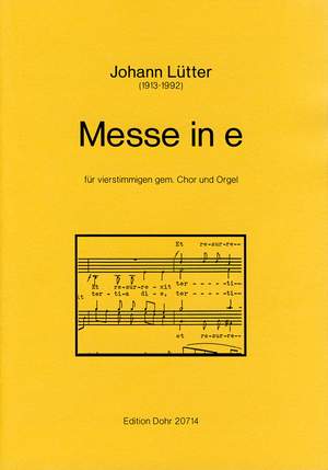 Luetter, J: Mass in E Minor