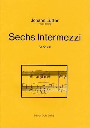 Luetter, J: Six Intermezzos