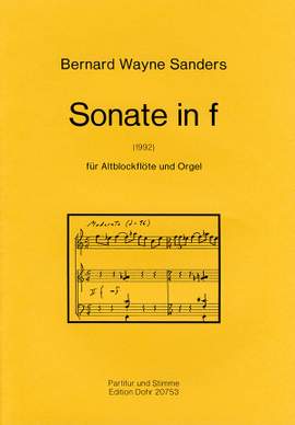 Sanders, B W: Sonate in f