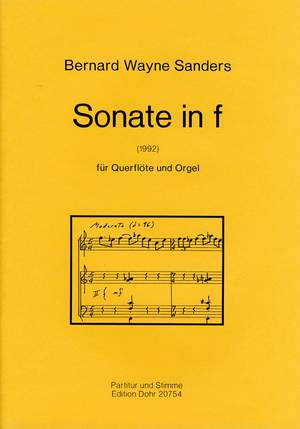 Sanders, B W: Sonata in F