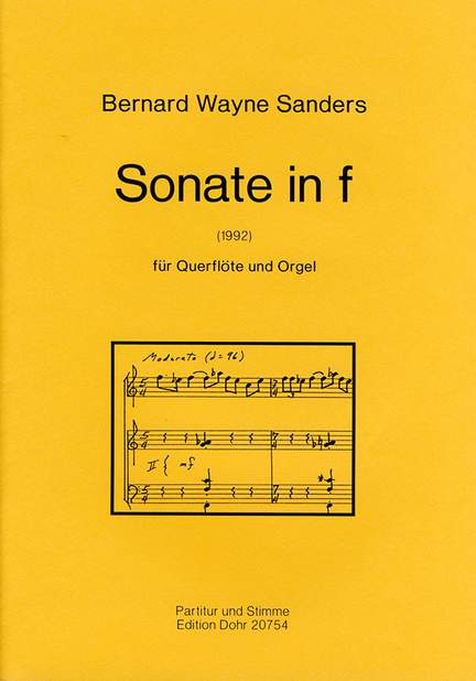 Sanders, B W: Sonata in F