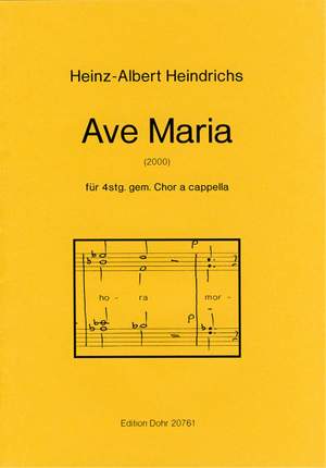 Heindrichs, H A: Ave Maria