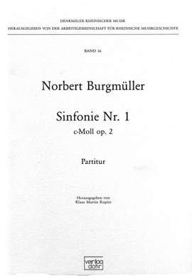 Burgmueller, N: Sinfonie No.1 c-Moll op.2