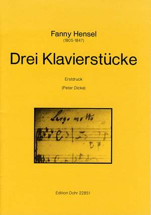 Hensel, F: Three Piano Pieces
