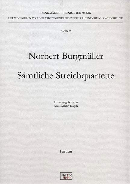 Burgmueller, N: Complete String Quartets Vol. 23