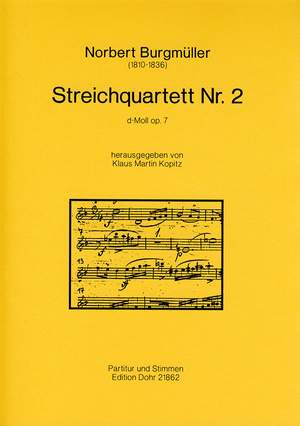 Burgmueller, N: String Quartet No. 2 D Minor op. 7