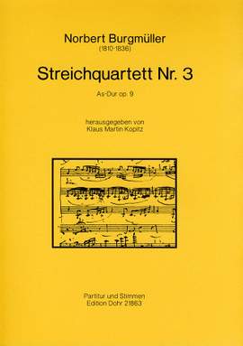 Burgmueller, N: Streichquartett No. 3 As-Dur A flat major op. 9