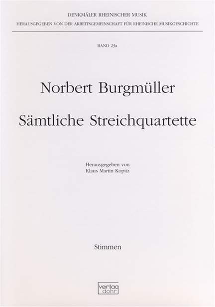 Burgmueller, N: Complete String Quartets Vol. 23a
