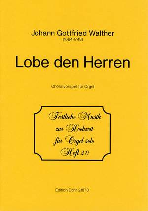 Walther, J G: Lobe den Herren