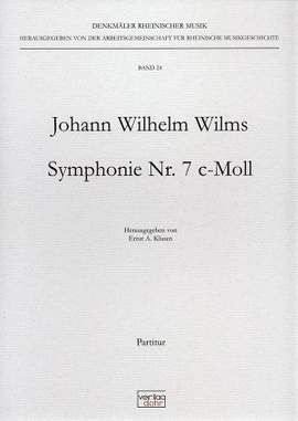 Wilms, J W: Symphony No. 7 C Minor C minor