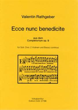 Rathgeber, J V: Ecce nunc benedicte op. 9