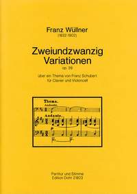 Wuellner, F: 22 Variations on a theme of Franz Schubert op. 39