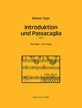 Gaar, R: Introduction and Passacaglia