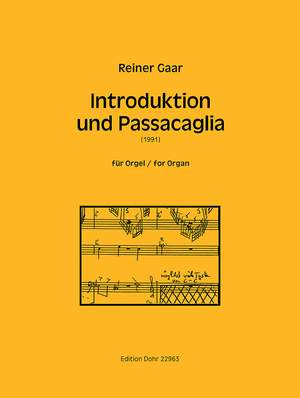 Gaar, R: Introduction and Passacaglia