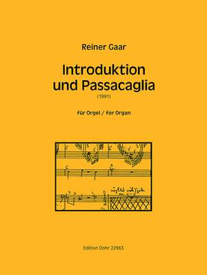 Gaar, R: Introduktion und Passacaglia
