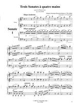Rinck, J C H: Trois Sonates à quatre mains op. 26 Product Image