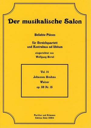 Brahms, J: Waltz op. 39/15 14