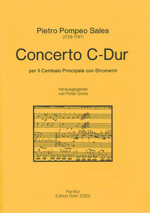 Sales, P P: Concerto per il Cembalo Principale con Stromenti C Major