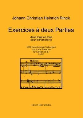 Rinck, J C H: Exercices à deux Parties op. 67 Vol. 1