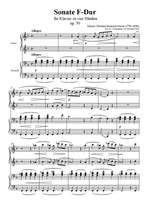 Rinck, J C H: Deux Sonates pour Pianoforte à quatre mains Product Image