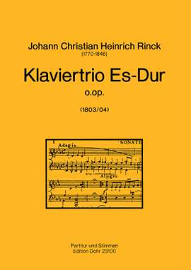 Rinck, J C H: Klaviertrio Es-Dur