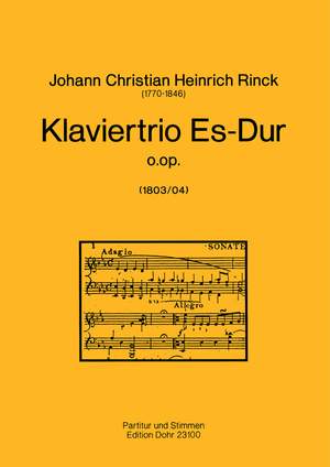 Rinck, J C H: Klaviertrio Es-Dur