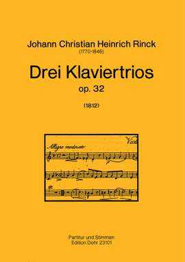 Rinck, J C H: Drei Klaviertrios op. 32