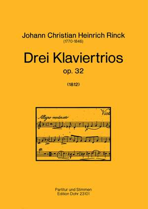 Rinck, J C H: Three Piano Trios op. 32