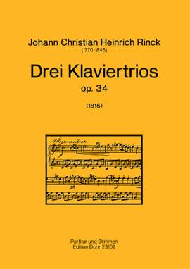 Rinck, J C H: Drei Klaviertrios op. 34