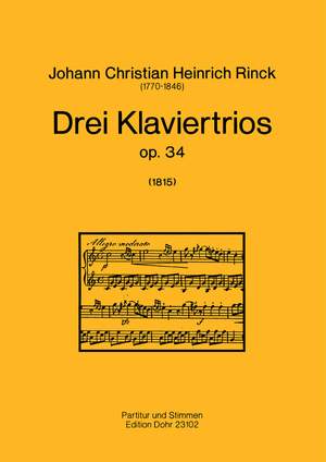 Rinck, J C H: Three Piano Trios op. 34