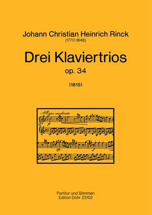 Rinck, J C H: Drei Klaviertrios op. 34
