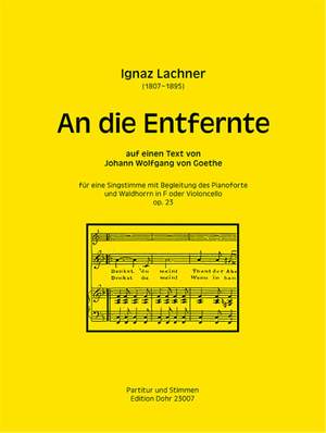 Lachner, I: In the Distance op. 23