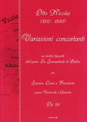 Nicolai, O: Variazioni concertanti op. 26