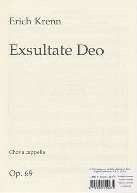 Krenn, E: Exsultate Deo op. 69