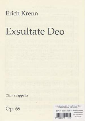 Krenn, E: Exsultate Deo op. 69