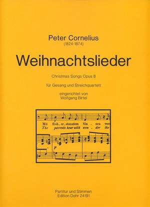 Cornelius, P: Christmas Songs op. 8