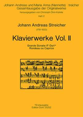 Streicher, J A: Piano Works Vol. 2