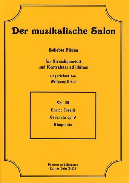 Toselli, E: Serenata op. 9