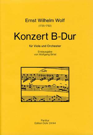 Wolf, E W: Concerto for Viola and Orchestra